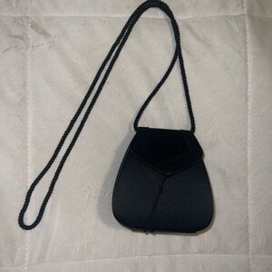 Vintage Micro Black Crossbody Bag
